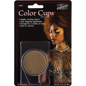 Кремовий грим Mehron Color Cups Gold 12 г (CCC-GD) (764294502106) краща модель в Харкові