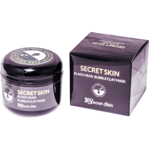 Маска для обличчя пухирцева із чорною глиною Secret Skin Black Head Bubble Clay Mask 100 г (8809540517243) в Харкові