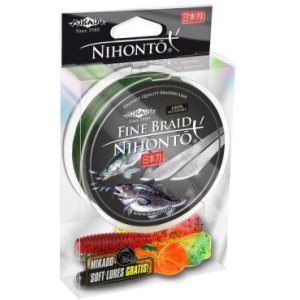 Шнур Mikado Nihonto Fine Braid 150 м 0.10 мм 7.70 кг Green (Z19G-010) ТОП в Харкові