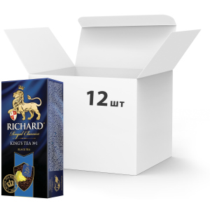 Упаковка чаю чорного з добавками пакетованого Richard King's Tea №1 25 пакетиків х 12 шт (4823063701891) в Харкові