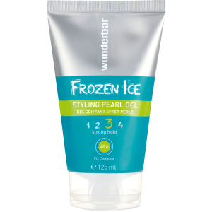 Гель для волос Wunderbar Frozen Ice Styling Pearl Gel сильной фиксации с перламутровым блеском 125 мл (5499899069604) надежный