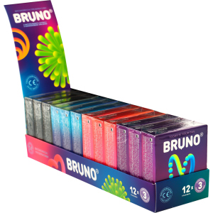 Презервативи Bruno 36 шт (12 упаковок по 3 шт) (4820234160112) в Харкові
