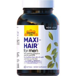 купити Вітамінно-мінеральний комплекс Country Life Maxi-Hair for Men 60 капсул (015794050476)