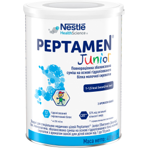 Упаковка дитячої суміші Nestle Peptamen Junior ACE002-2 з 1 року 400 г х 12 шт (7613034993823)