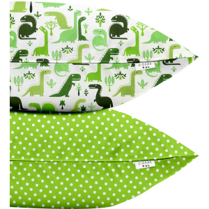 Набір наволочок Cosas Set Pillow Dino Dots Green 50х70 2 шт (4822052023662) ТОП в Харкові