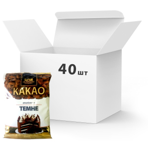 Упаковка какао Галицькі традиції темного алкалізованого 40 шт х 100 г (881643) в Харкові