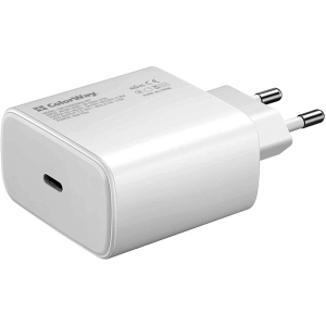 Мережевий зарядний пристрій ColorWay Power Delivery Port PPS USB Type-C (45W) White (CW-CHS034PD-WT) в Харкові