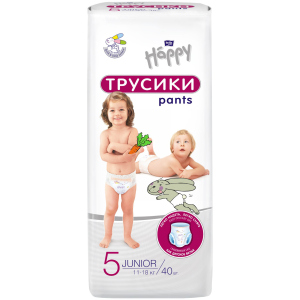 Підгузки-трусики дитячі Bella Baby Happy Junior 11-18 кг 40 шт (5900516603250) рейтинг