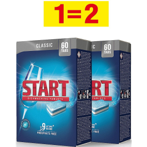 Таблетки для посудомоечной машины Start Classic 60 шт + 60 шт (0501081800046) ТОП в Харькове