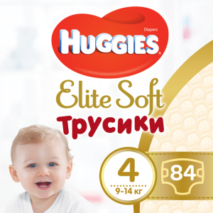 Трусики-підгузки Huggies Elite Soft Pants 4 (L) 84 шт (5029053547107) рейтинг