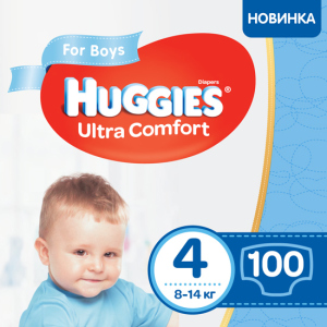 хорошая модель Подгузники Huggies Ultra Comfort Box для мальчиков 8-14 кг 100 шт (5029053547831)