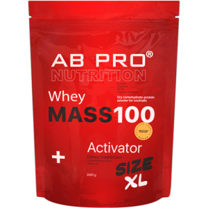 Гейнер AB PRO MASS 100 Whey Activator 2600 г Шоколад (MASSXLABCH105) лучшая модель в Харькове