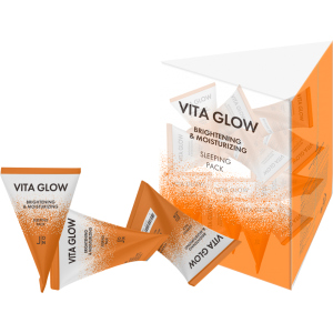 Маска для обличчя J:ON Вітаміни Vita Glow Brightening&Moisturizing Sleeping Pack 20 шт x 5 г (8802929006796) в Харкові