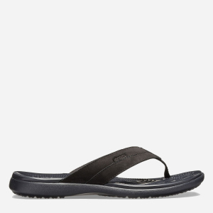 В'єтнамки Crocs Jibbitz Santa Cruz Leather Flip 205613-060-M8 41-42 25.5 см Чорні (191448313804) надійний