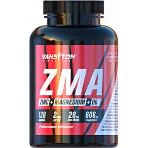 Бустер тестостерону Vansiton ZMA (Магній + Цинк + В6) 120 капсул (4820106592188) ТОП в Харкові