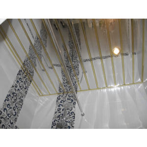 Рейкова алюмінієва стеля Allux хром дзеркальний - золото дзеркальне комплект 180 см х 330 см в Харкові