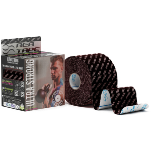 Кинезиологический тейп REA TAPE Ultra Strong 5 см 5 м Черный (REA-Ultra-bla) ТОП в Харькове