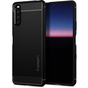 Чохол Spigen Rugged Armor для Sony Xperia 10 III Matte Black ТОП в Харкові