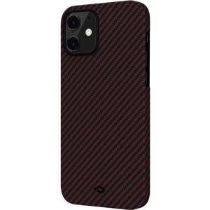 Панель Pitaka MagEZ Case Twill Apple iPhone 12 mini Black/Red (KI1203) ТОП в Харкові