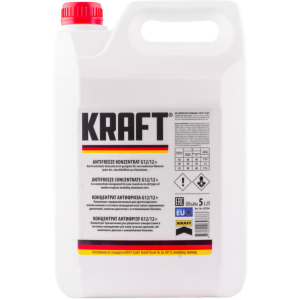 Антифриз Kraft G12/12+ Red концентрат для системи охолодження 5 л (KF104) ТОП в Харкові