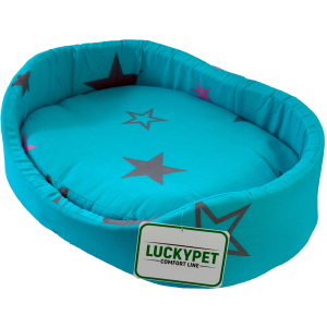 Лежак для собак і кішок Lucky pet №6 Макс 54x76x15 см Бірюзовий (4820224212180) в Харкові