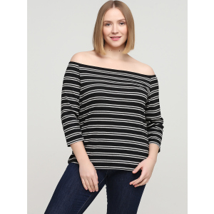 Чоловічий лонгслів H&M 0-1098 XL Чорний з білим (KZ2000000896168) краща модель в Харкові