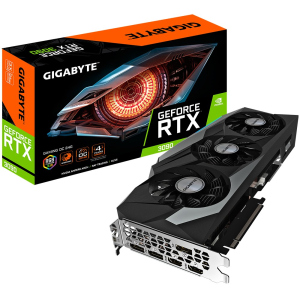 Відеокарта Gigabyte, GeForce RTX 3090, GAMING OC, 24Gb GDDR6X, 384-bit, 2xHDMI/3xDP, 1755/19500 MHz, 2x8-pin (GV-N3090GAMING OC-24GD)