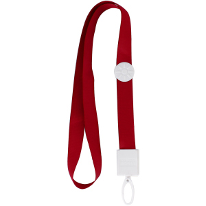 Набор шнурков для бейджей Optima с прижимом 50 шт Красный (O45656-03) надежный