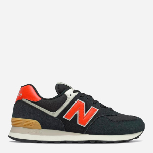 Кросівки New Balance 574 ML574ML2 40.5 (8) 26 см Чорні з оранжевим (195173180403) краща модель в Харкові