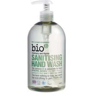 Жидкое дезинфицирующее мыло Bio-D Sanitising Hand Wash Rosemary & Thyme с эфирным маслом 500 мл (5034938200107) в Харькове