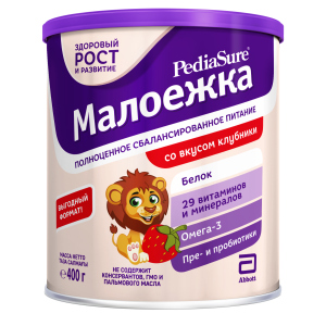 Суха суміш PediaSure Малоїжка зі смаком полуниці 400 г (8710428016010) ТОП в Харкові