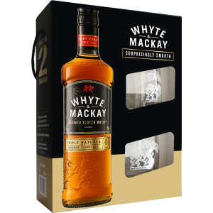 Віскі Whyte&Mackay 0.7 л 40% + 2 келихи (4820196540076) краща модель в Харкові