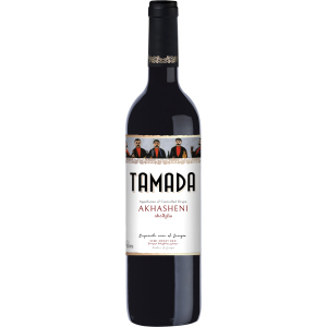 Вино Ахашени Tamada красное полусладкое 0.75 л 11 - 14.5% (4860004070067) ТОП в Харькове