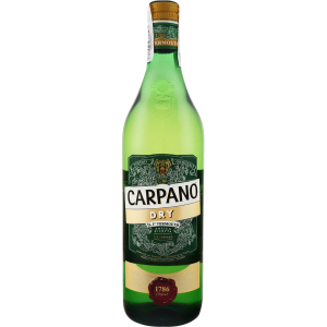 Вермут Carpano Dry солодкий 1 л 18% (8004400076698)