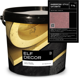 Декоративна штукатурка Elf Decor Marmorino Style Satinato 1 - 1.5 мм 5 кг (mbaMARSat_5)