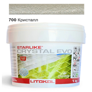 Эпоксидная затирка Litokol Starlike EVO Crystal 700 Кристалл (Хамелеон) 1кг ТОП в Харькове