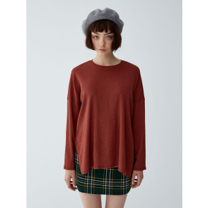 Чоловічий лонгслів Pull & Bear 9245375658-ACVB XL Цегляний (3000002818655) в Харкові