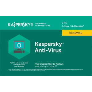 Kaspersky Anti-Virus 2020 продовження ліцензії на 1 рік для 2 ПК (скретч-картка) ТОП в Харкові