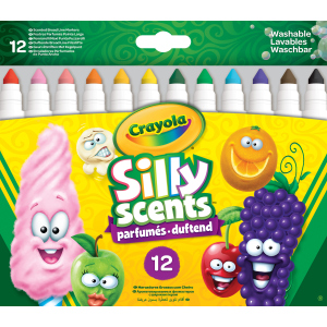 Набір фломастерів Crayola Silly Scents Washable Тонка лінія з ароматом 12 шт (256352.012) (0071662183370) краща модель в Харкові