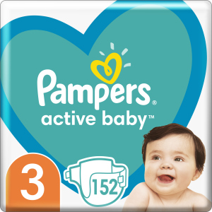 Підгузки Pampers Active Baby Розмір 3 (Midi) 6-10 кг 152 шт (8001090951533) ТОП в Харкові