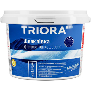 Шпаклівка фінішна TRIORA Тонкошарова 5 кг Біла (4823048021969) краща модель в Харкові