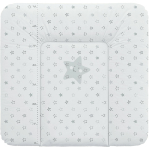 Матрац пеленальний на комод Ceba Baby 75x72 см м'який Stars Grey (W-144-066-260) краща модель в Харкові