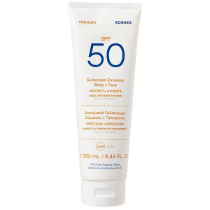 Сонцезахисна емульсія для обличчя та тіла Korres SPF50 250 мл (5203069098291) ТОП в Харкові