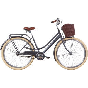 Велосипед Dorozhnik COMFORT FEMALE Velosteel 28 19.5 2021 Антрацитовий (OPS-D-28-194)