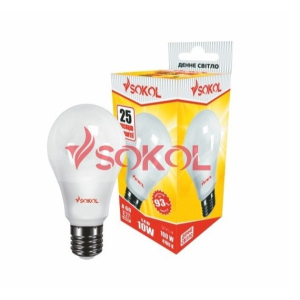 Набор 100 шт. LED лампа SOKOL A60 7.0W 220В E27 4100К ТОП в Харькове