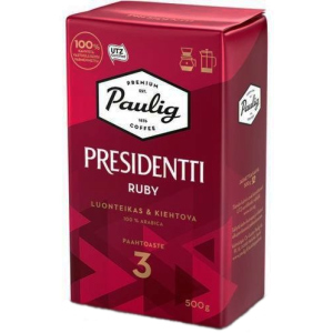 хороша модель Кава мелена Paulig Presidentti Ruby 500 г (6411300176724)