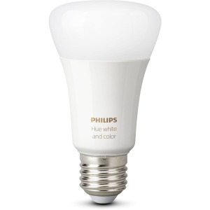 Умная лампа Philips Hue Single Bulb E27, 9W(60Вт), 2000K-6500K, Color, Bluetooth, димируемая (929002216824) лучшая модель в Харькове