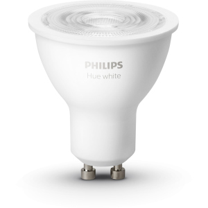 Розумна лампа Philips Hue GU10, 5.2W(57Вт), 2700K, White, Bluetooth, димована, 2 шт (929001953506) в Харкові