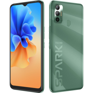 Мобільний телефон Tecno Spark 7 4/64GB NFC Spruce Green краща модель в Харкові