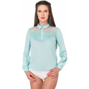 Боді-блузка AREFEVA C5272 XL (50) Turquoise Ivory (5902205177080)